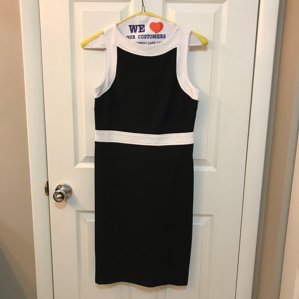NWT Talbots Petite Black and White Dress